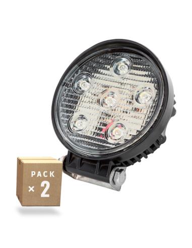 Pack 2 Focos LED 18W 990Lm  9-33VDC IP68 Automóviles/Náutica 40.000H [KD-WL-232-18W-CW-PK2-AP]