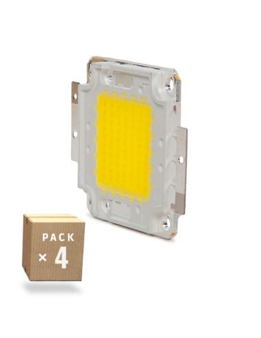 Pack 4 LED High Power 50W 5000Lm  COB30  [CH-LED-50W-30MIL-CW-PK4-AP]