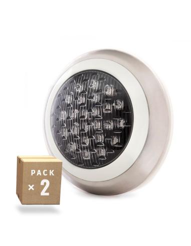 Pack 2 Focos Piscina LED 24W  Superficie Ø300Mm Blanco Natural LED 40.000H [KD-FPS-63-24W-W-PK2-AP]