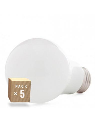 Pack 5 Bombillas LED E27 9W 810Lm  40.000H [HO-ED-B3-E27-9W-CW-PK5-AP]