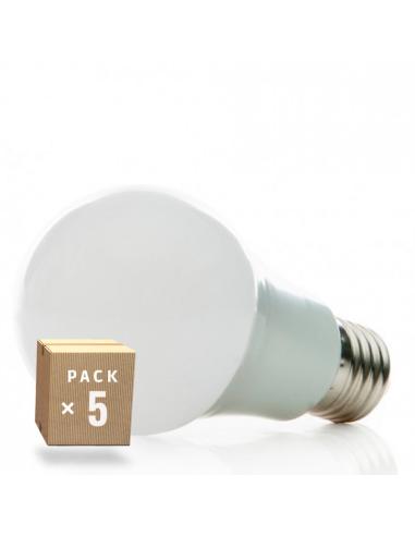 Pack 5 Bombillas LED E27 7W 630Lm  40.000H [HO-ED-B3-E27-7W-CW-PK5-AP]