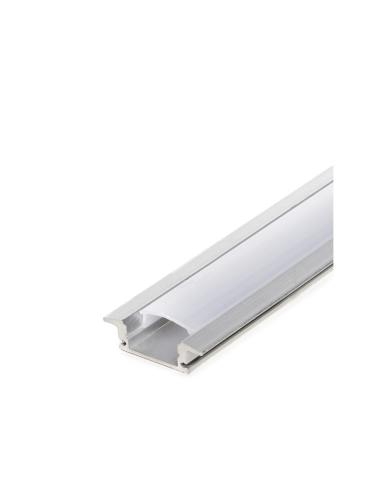 Perfíl Aluminio Tira LED - Difusor Opal RL-A1708 x 2M