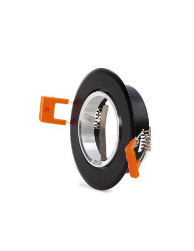 Aro Foco Downlight  Circular GU10 Ø84Mm - Negro