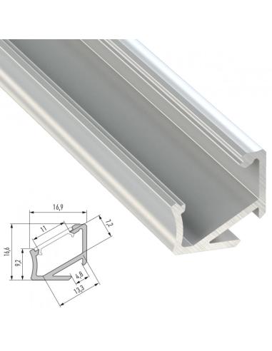 Perfíl Aluminio Tipo H 2,02M