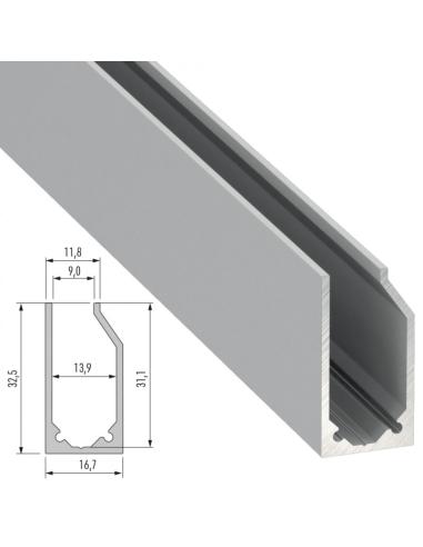 Perfíl Aluminio Tipo I6 2,02M