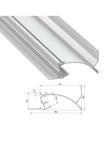 Perfíl Aluminio  TOPO 2,02M LL-10-0574-20