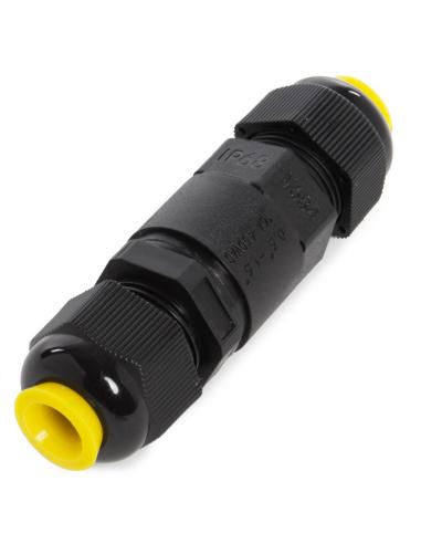 Conector Recto IP68 Negro