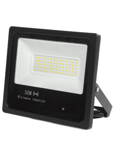 Foco Proyector LED 50W 6.000Lm  IP65 Detector Movimiento Integrado 40.000H [1916-NS-HVFL50W-L-CW]