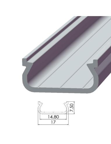 Perfíl Aluminio Tipo ECO P01 1,00M - Bruto