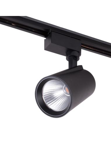 Foco Carril LED 30W 2.700Lm CRI85  Monofásico 40.000H [HO-FC-30W-B-CW]