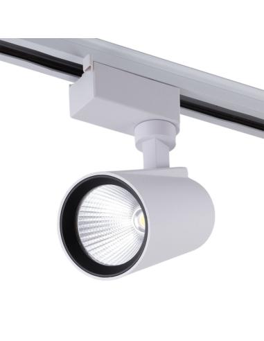 Foco Carril LED 15W 1.350Lm CRI85  Monofásico 40.000H [HO-FC-15W-W-CW]