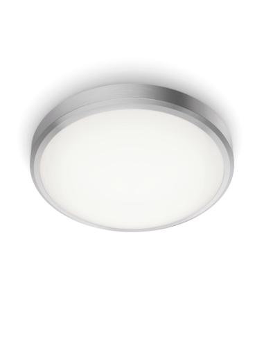 Plafón LED Philips "Doris" Circular 17W 1700Lm Niquelado  IP44  [PH-8718699758943]