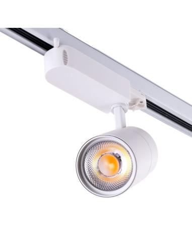 Foco Carril LED 30W 2.700Lm CRI38  Trifásico 40.000H [HO-FC-3F-30W-W-CW]