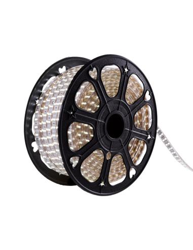 Tira 120 LED/M 500W 1.000Lm  SMD5050 220VAC IP65 x50M 40.000H  [HO-220-120-50M-CW]