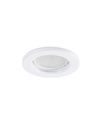 Aro Foco Downlight Circular "Sara" Acero 81mm - Blanco