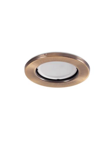 Aro Foco Downlight Circular "Sara" Acero 81mm - Latonado