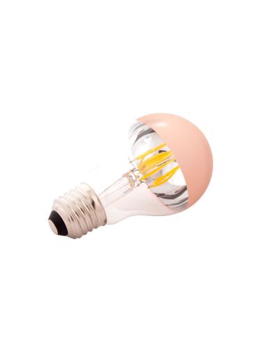 Bombilla LED E27 4W  273Lm 2000ºK Filamento A6 Reflector Cobre 40.000H [WR-A60-COPPER-4W-WW