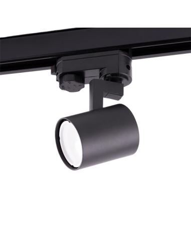 Foco Carril Trifásico "Lumiastra" 1xGU10 Negro