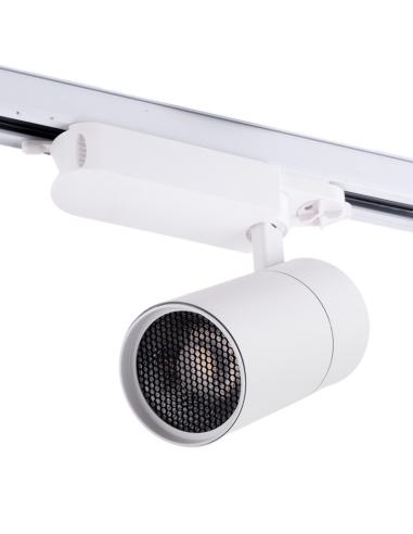 Foco Carril LED  30W 2700Lm CRI38  Trifásico 40.000H Antideslumbrante  [HO-FC-30W-AD-W-W]