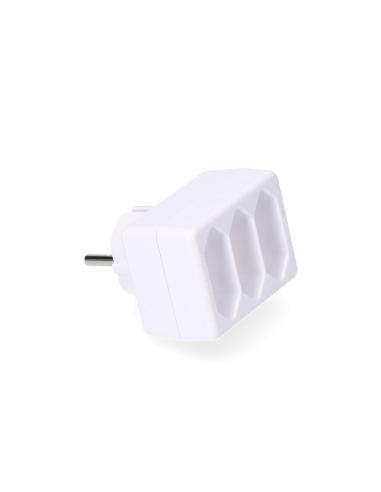 Adaptador Triple 2P 16A 250V Color Blanco Max. 3680W Solera [E3-40052]