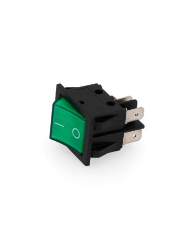 Interruptor Bipolar 15A 250V Verde [E3-45051]