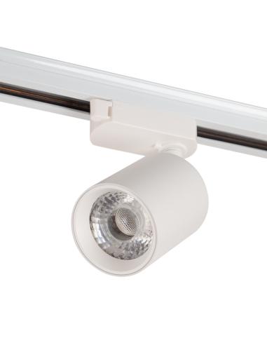 Foco Carril Monofásico 10W COB Regulable Flicker Free Blanco 4000ºK [1916-TL-10W-M-W]