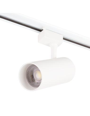 Foco Carril Monofásico 30W COB Regulable Flicker Free Blanco CCT 3000- [1916-TL-30W-M-CCT]