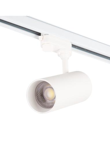 Foco Carril Trifásico 30W COB Regulable Flicker Free Blanco CCT 3000- [1916-TL-30W-T-CCT]