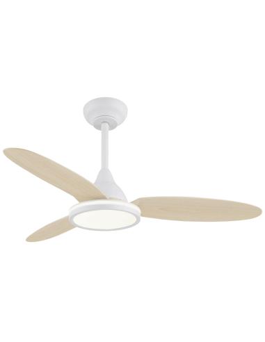 VENTILADOR MAHON MADERA CLARA 107CM 3 PALAS