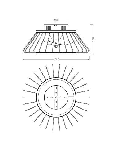 VENTILADOR MALABO NEGRO 50 CMS