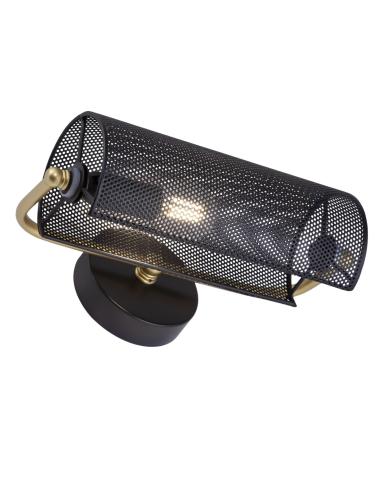 APLIQUE BUFETE NEGRO Y DORADO 1 X 40W E-14